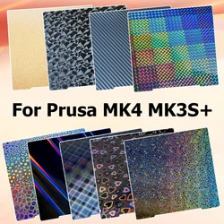 MK4 Build Plate for Prusa i3 MK3S+ PEI Sheet PET PEO PEY Spring Steel Double Sided Printing Magnetic Plate Sheet for Prusa MK4