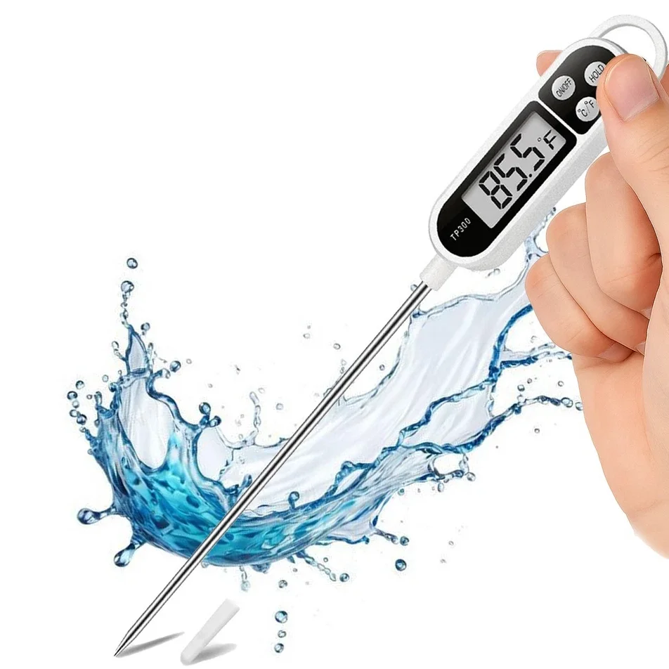 

Digital Meat Food Thermometer With Temperature Probe - Instant Read For Cooking Jam Sugar BBQ Turkey Grilling Portable Tools ﻿