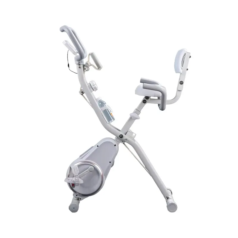 2025 Folding Stationary Upright Exercise Bike - for Women & Compact Home Gym Spaces with Effective Training
