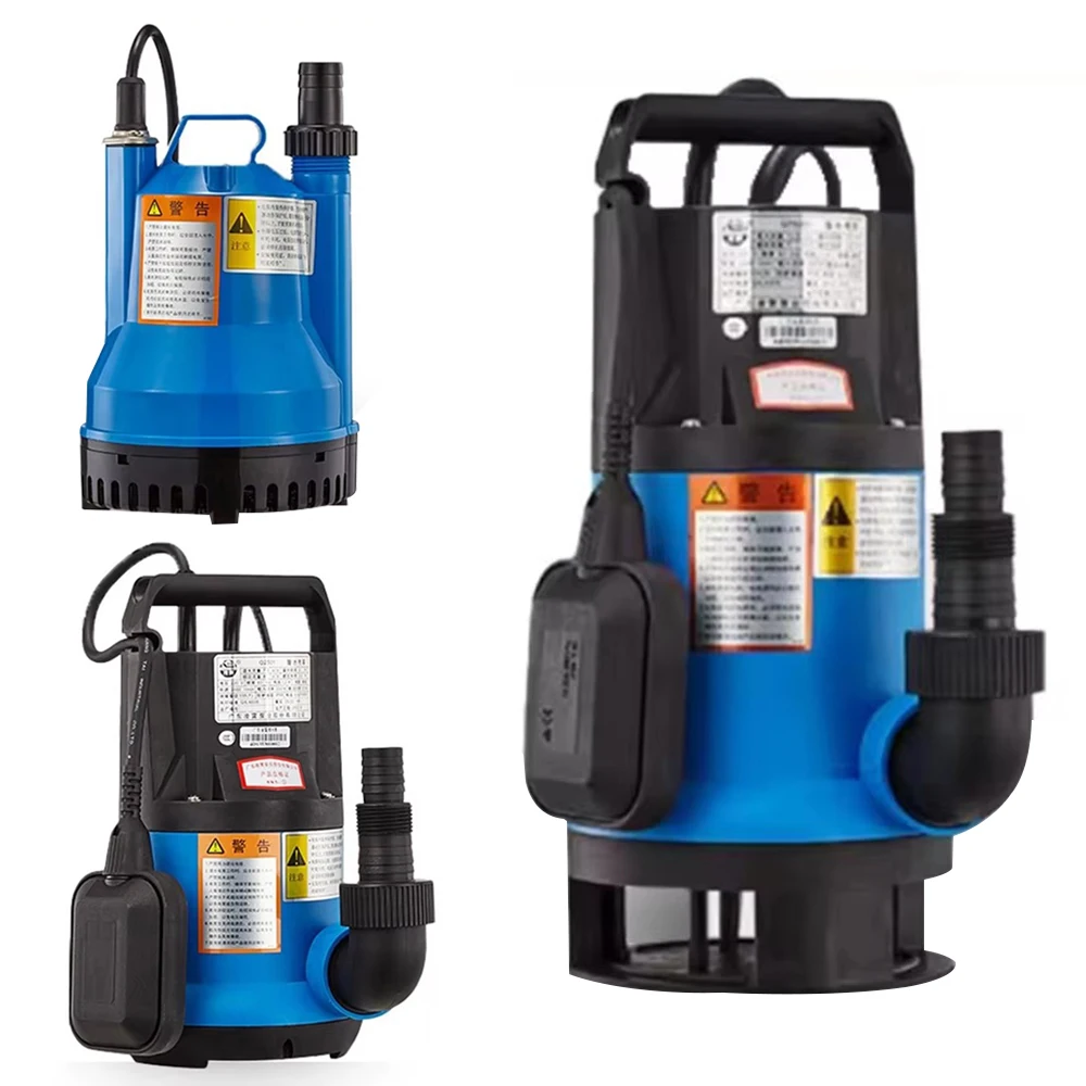 220V Q-Type Compact Submersible Pump Dual Use Clean Sewage Water Pump Irrigation Pump for Forest Planting Fish Tank Pond