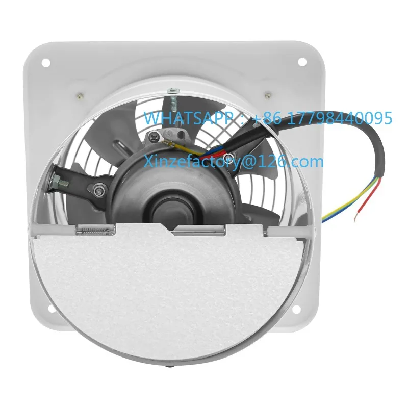 

Customizable Extractor Fan White, 650 m³/h Axial Industrial Fan 150 mm Fan for Supply Air Exhaust Wall Window 19 x 19cm Automati