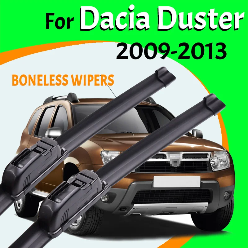 For Dacia Renault Duster MK1 2009-2013 Car Wiper U-type Soft Rubber Boneless Wiper HD Quiet Durable Automotive Wiper 20\