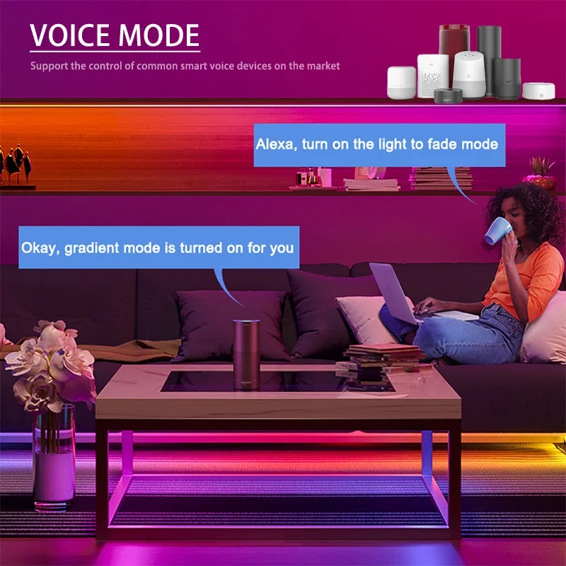 DC 5V 12V 24V 28 Keys RF Controller WiFi APP Music Voice Remote Control for WS2812B WS2811 RGB LED Strip Light Magic Home Dimmer