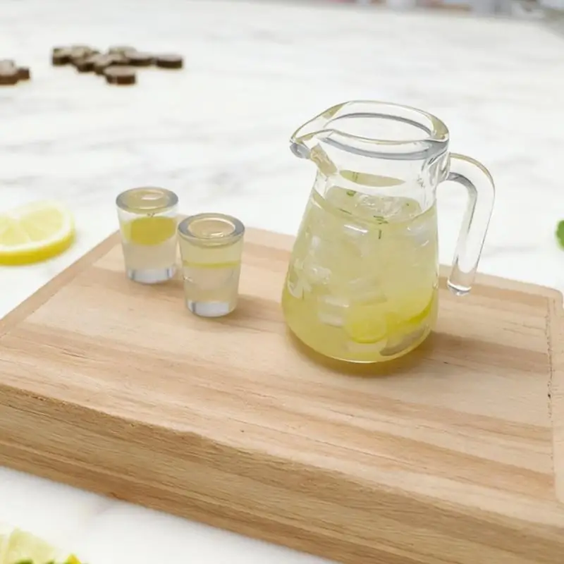

Resin Mini Lemon Drink Model Dollhouses Furniture For Creative Scene Arrangements A2UB