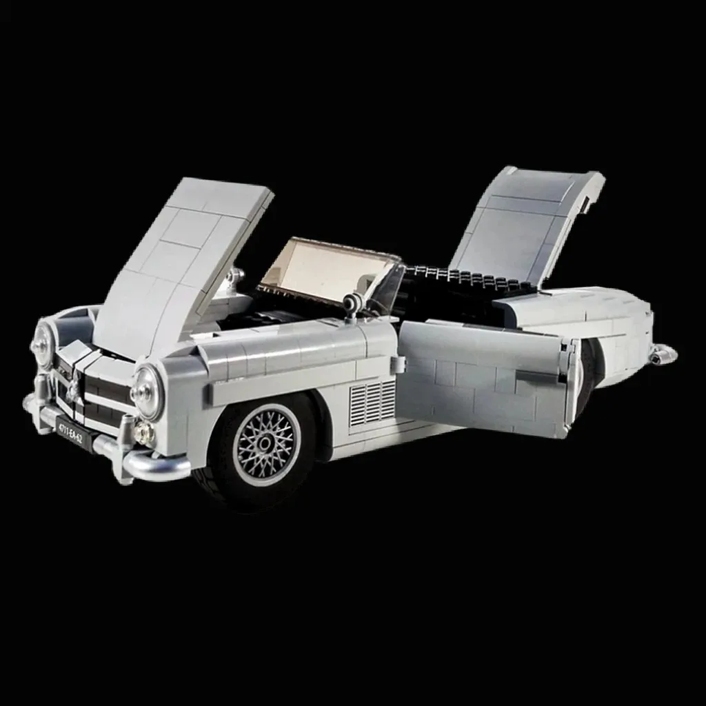 

964Pcs Mercedeser-Benzer 300SL Roadster B- MOC Classic Car Alternative Build Education Building Block Birthday Toys Gift
