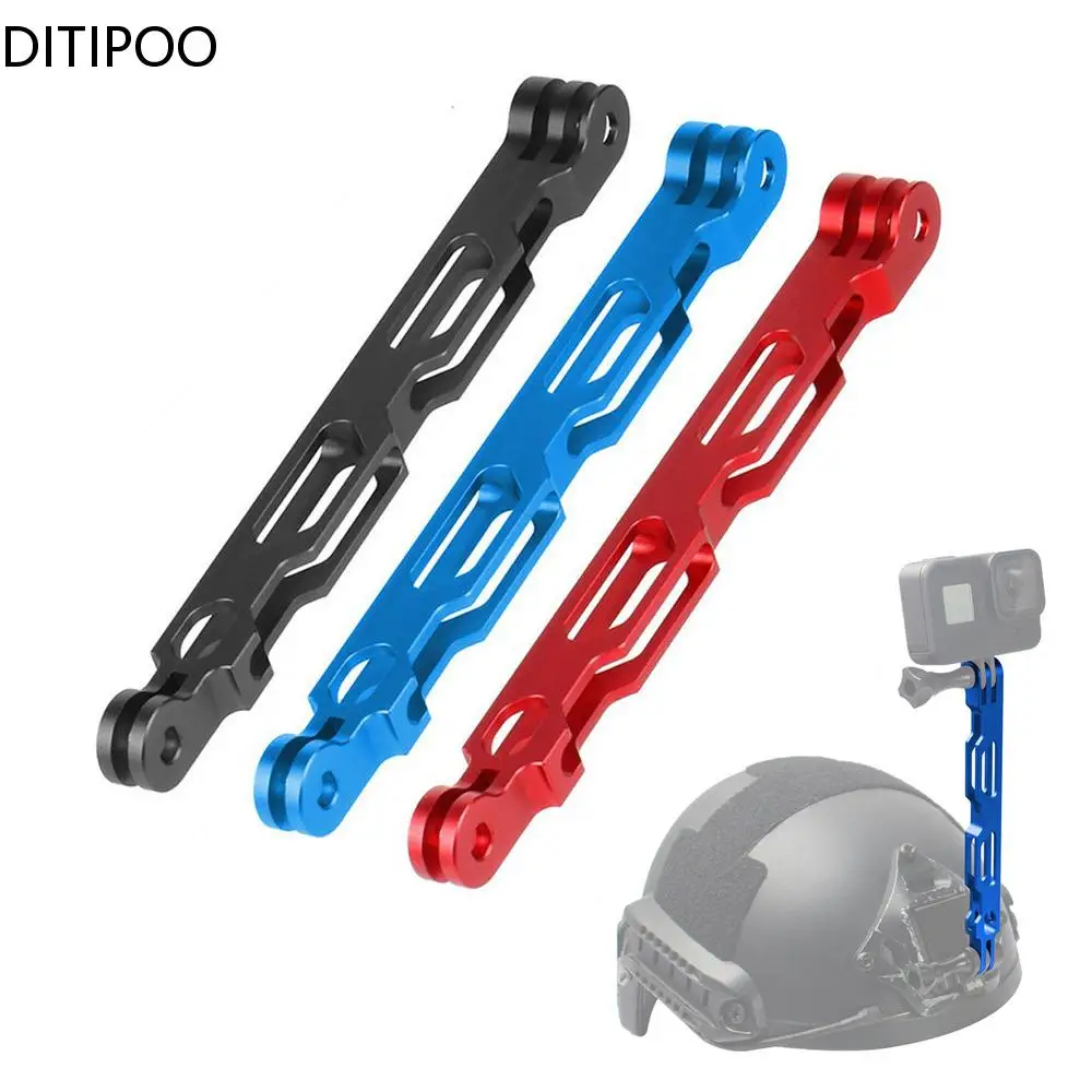 Aluminum Alloy Extension Arm Metal Pole Mount Helmet Stick for Gopro 10/9/MAX/8/7/6/5 Insta360 One R Insta 360 X/X2 Accessories