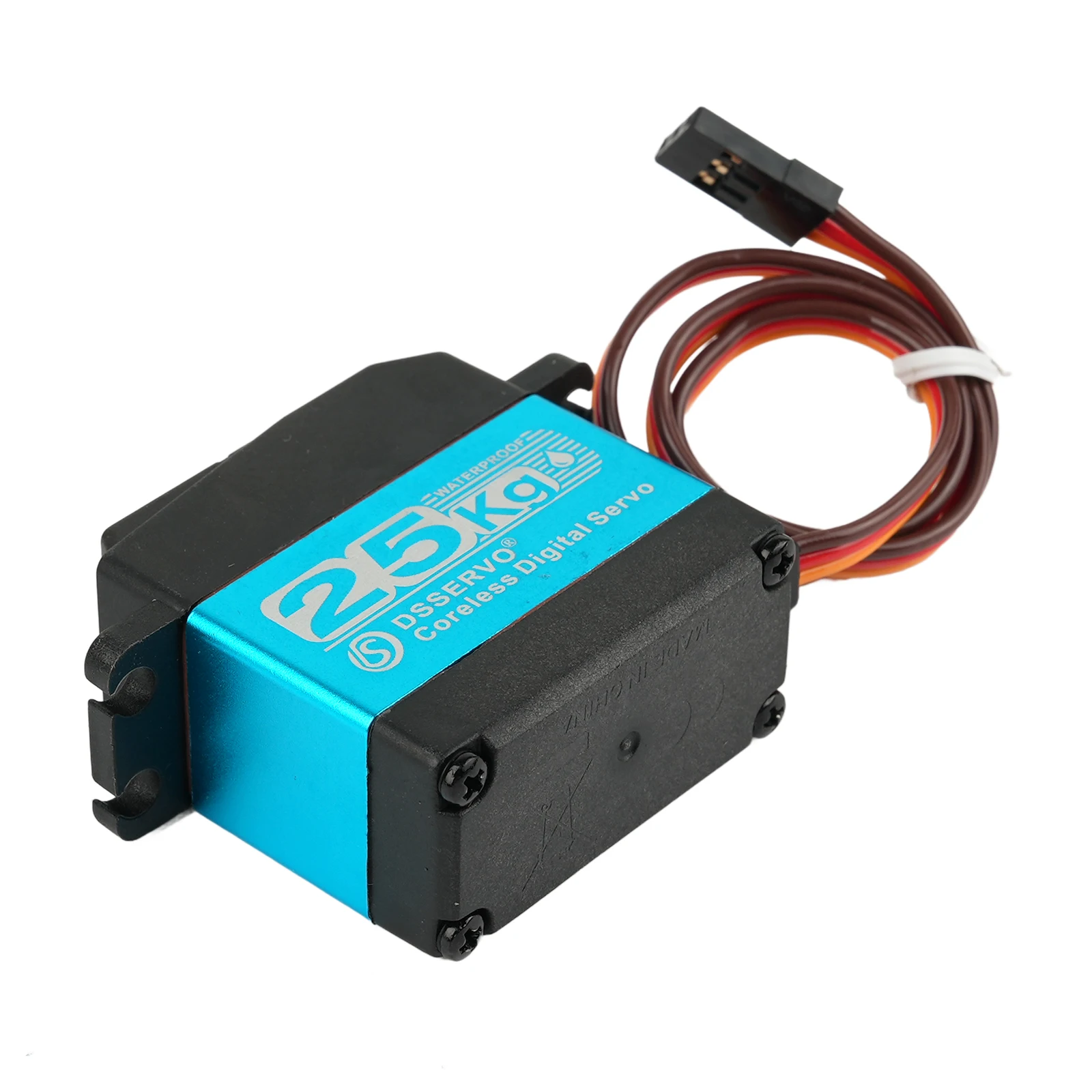DS3225 PRO 25KG 7,4V digitale robotservo 180 graden metalen tandwiel waterdicht IP66 met 25T servoarm kernloze motor voor RC-auto's