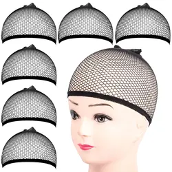 Mesh Net Wig Caps for women 5-10pcs Mesh Wig Cap Closed End Hair Net Wig Cap Dome Wig Cap Net With Wig Band ome Cap for wig Cap