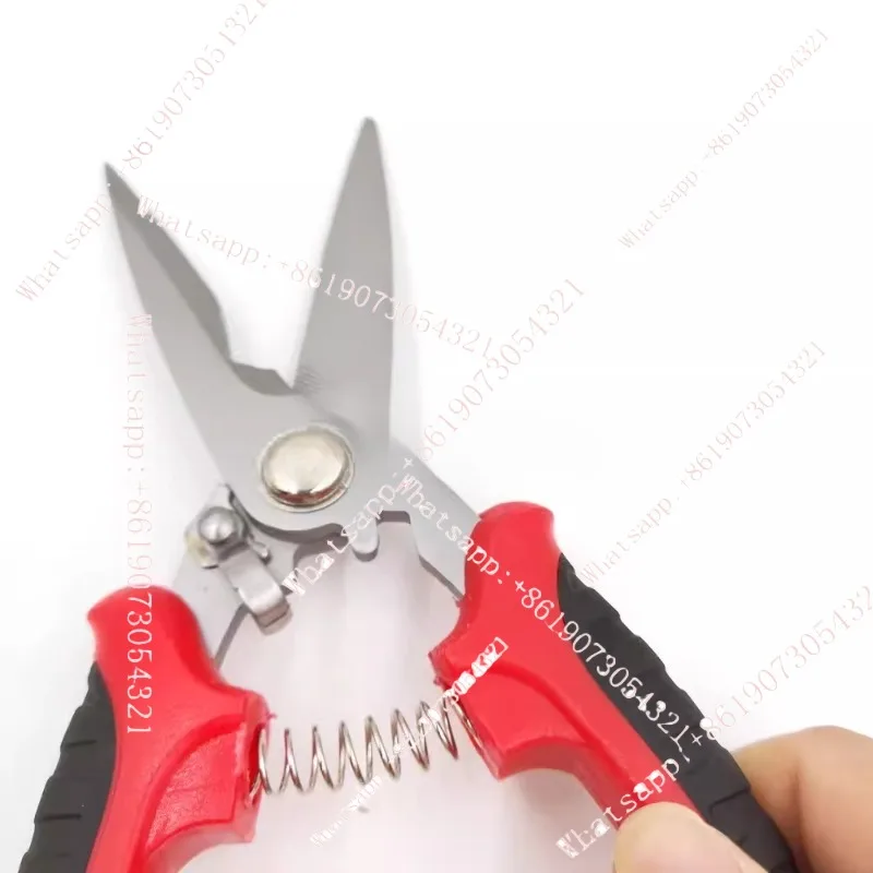 

Multipurpose electrical shears KC-821 stainless steel garden pruning/floral shears wire and cable shears