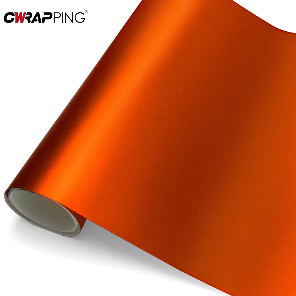 Sunset Orange Car Wrap Vinyl for Motorcycle Helmets Matte Supplies Car Wrapping Film Vehicle Decoration Body Covering Sticker - view 4
