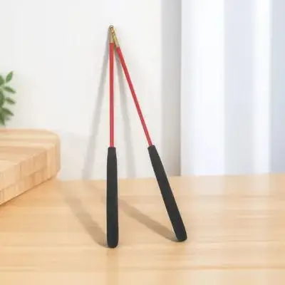 

1 Pair 35cm Anti-slip Handle Diabolo Sticks Glass Steel Rods Copper Heads for Elderly Outdoor Fitness Shaker Chinese