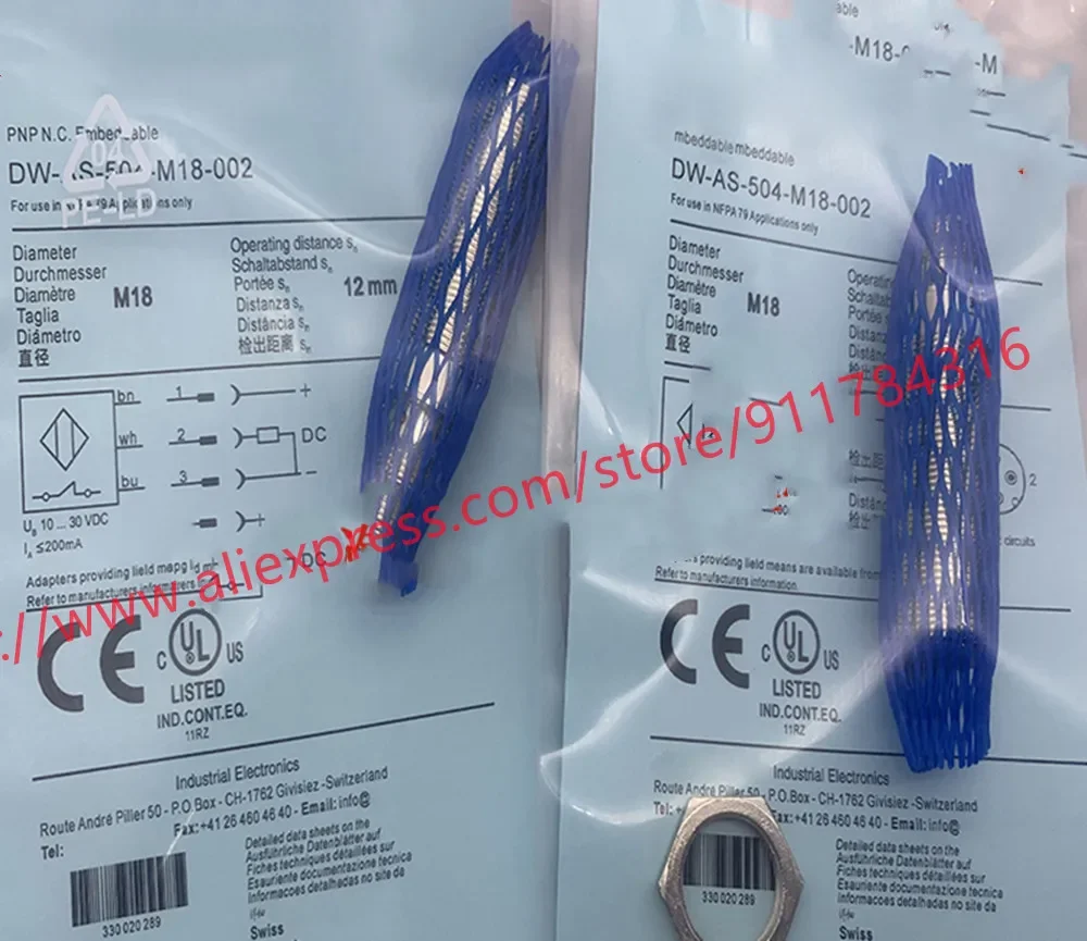 

3pcs New High Quality CONTRINEX New High Quality Proximity switch DW-AS-503-M12-002
