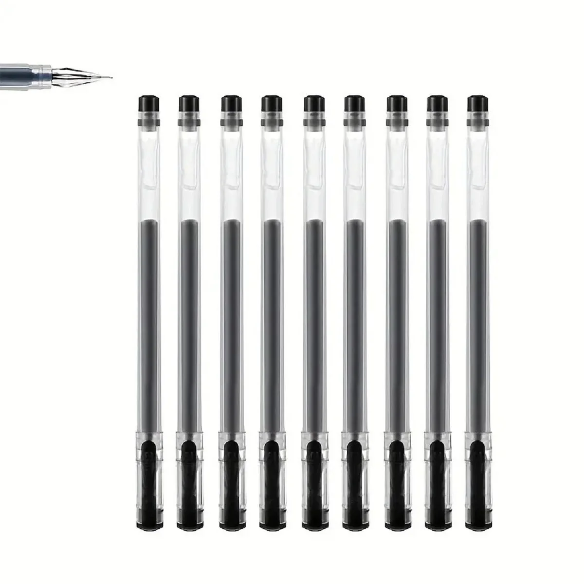 12 stks/set Diamond tip Gel Pen Fijne 0.38mm Grote capaciteit Zwart/Blauw/Rode inkt Examen Ondertekening Schrijven School kantoorbenodigdheden Statione
