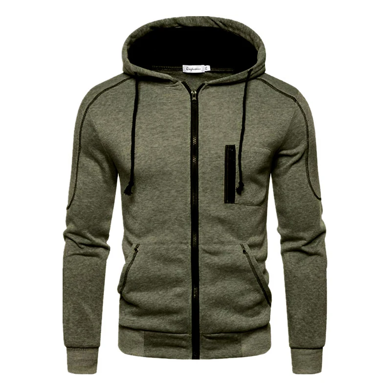 NONE Men's Hooded Zip Sweatshirt Black/M 6
