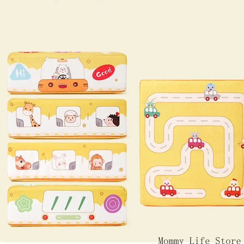 Early Learning baby sensory play crinke paper pluche wortelen kleurrijke weefsels