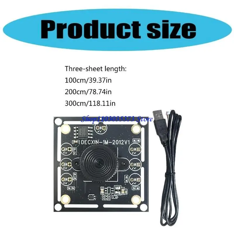 D46B USB وحدة الكاميرا الصناعية 100 درجة لا يوجد لوحة تجميع عدسة تشويه 720p