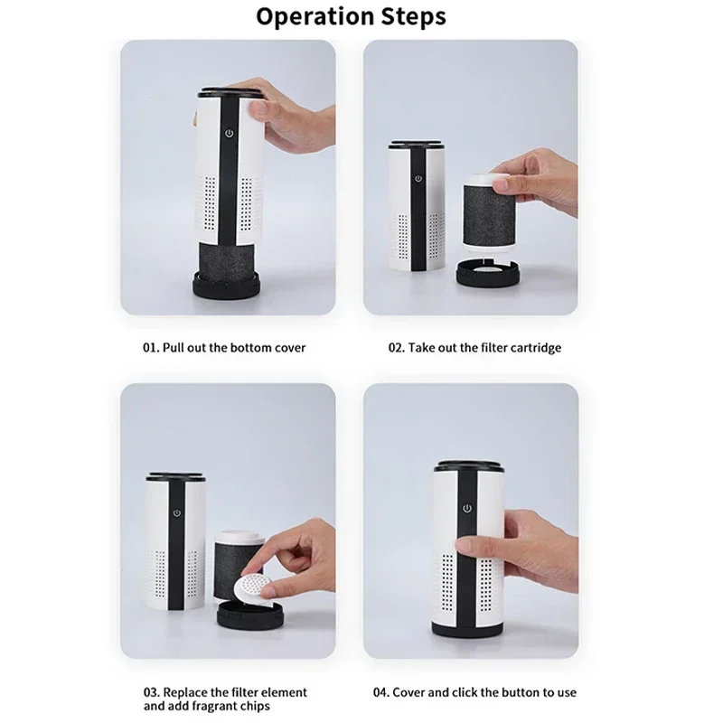 MIJIA Car Negative Ion Air Purifier HEPA Filters Odor Remover Smoker Air Cleaner Freshener for Home Vehicle MI Air Purifiers