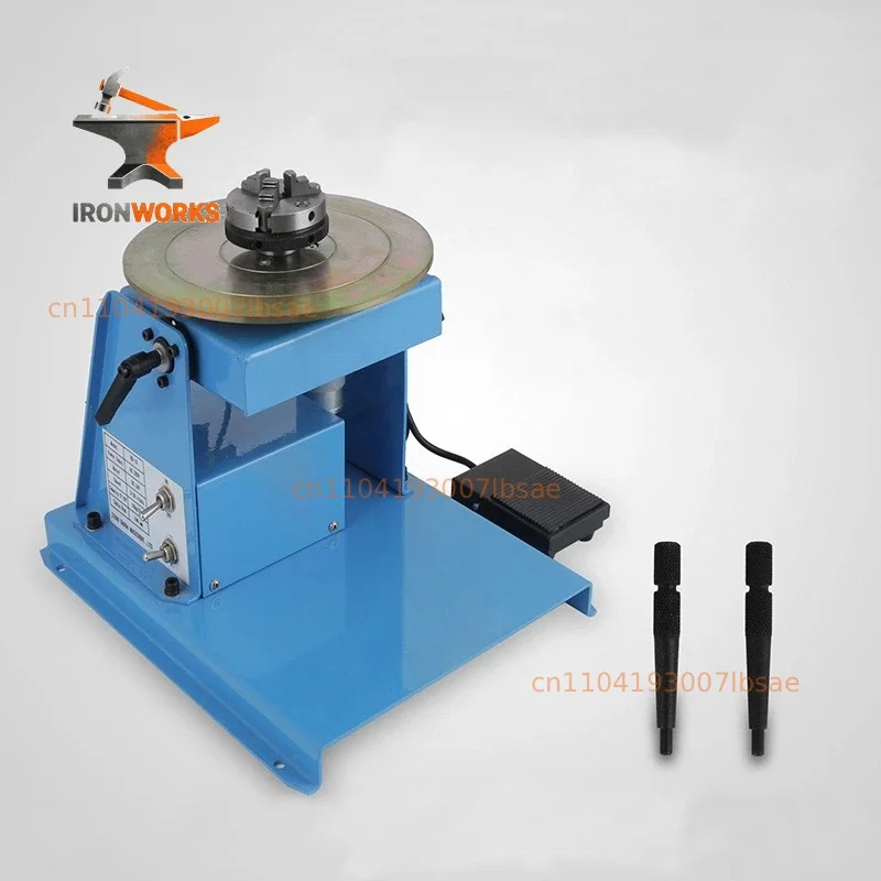 220V BY-10 10KG welding turntable rotator for pipe or circle workpiece welding positioner with K01-65 mini chuck cartridge M14