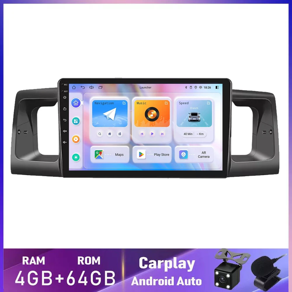 

Android 14.0 Car Radio Multimedia Player Navigation GPS for Toyota Corolla E130 E120 2000-2004 2005 2006 Carplay 2din Stereo dvd