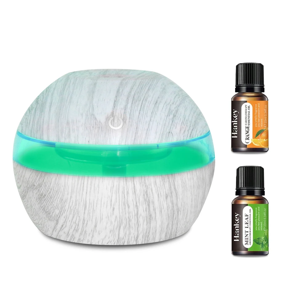 

7 Color LED Humidifier & Essential Oil Diffuser 300ml Ultrasonic Cool Mist, Touch Control, USB Powered for Bedroom, Office