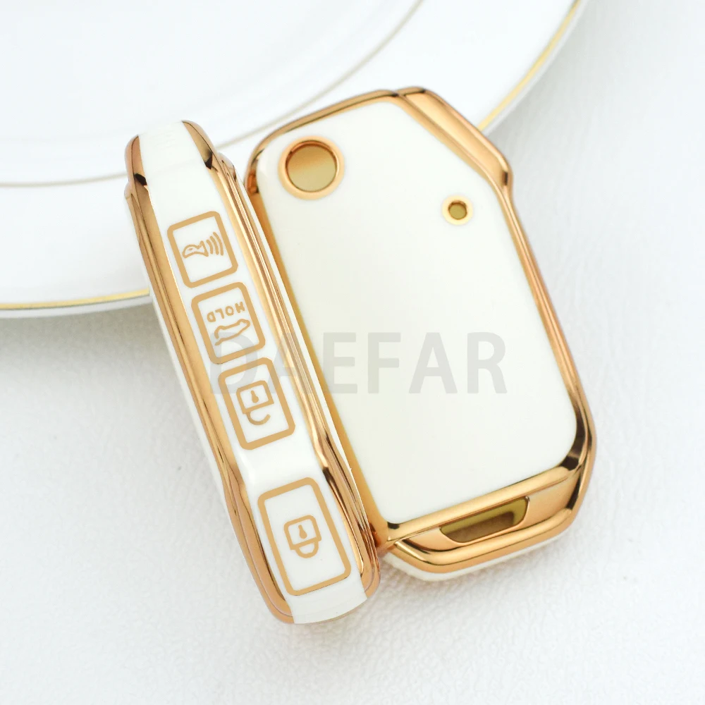 For Kia Sportage Ceed Xceed Sports K5 Seltos 2019 2020 2022 2023 TPU Car Flip Key Case Cover Shell Auto Accessories