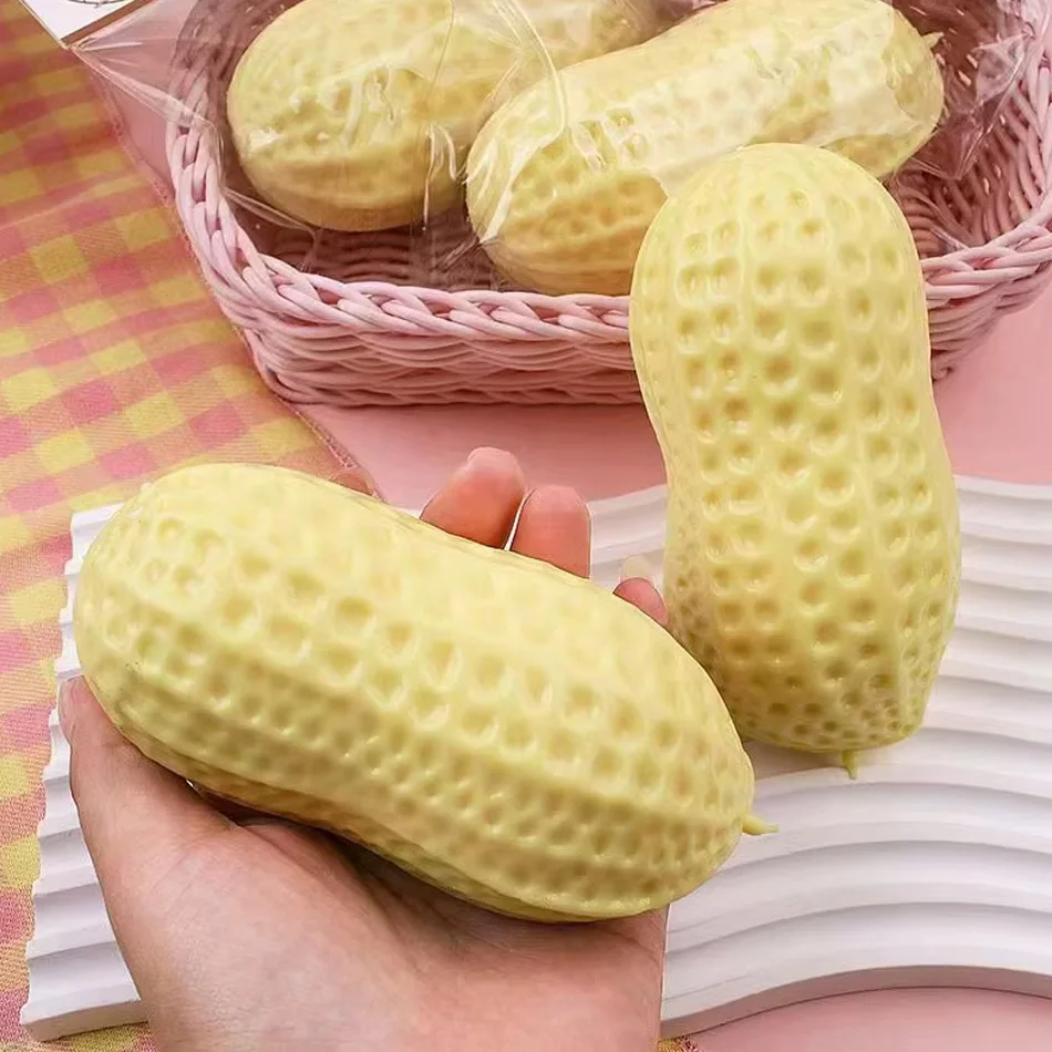 Weicher Erdnuss-Stressball Quetschspielzeug Ohne Rückfederung Butterweiches Gefühl Fidget-Spielzeug ASMR Sensorisches Anti-Stress-Spielzeug für Erwachsene – Detail 2