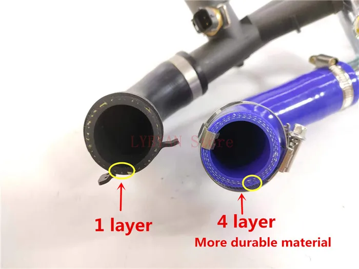 JLM21499 Car hose on cooler water tank For jaguar series XF XJL Engine five pipe Radiator upper pipe Connecting pipe Water tank