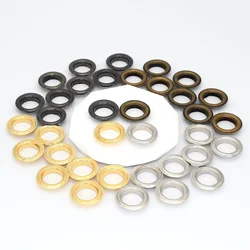 100sets 12mm Brass Eyelets with Washers 1000# Leather Craft Repair Grommets Round Eye Rings for Shoes Bag Clothing Belt Hat