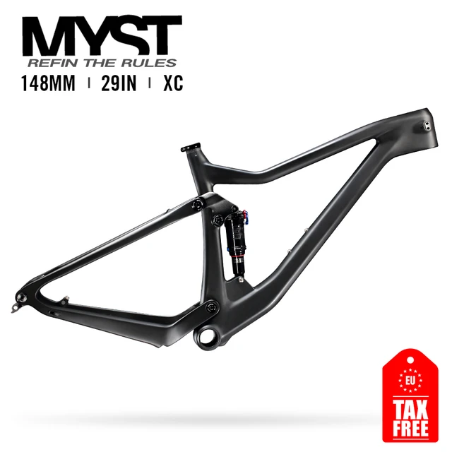 2022 lexon MTB Frame XC Bike Frames Carbon MTB Full Suspension 29 Boost frame XC Cross country Trial frame rockshox DNM SHOCK AliExpress 18