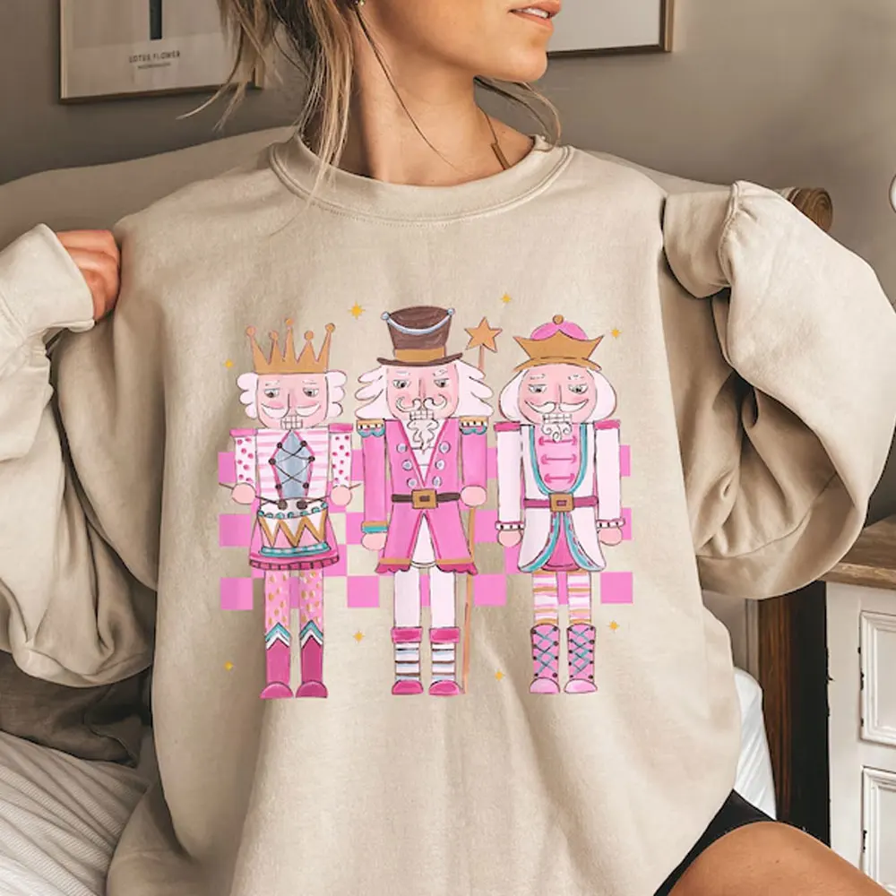 Women's Nutcracker Coquette Sweatshirt Christmas Nutcracker Sweaters Coquette Ballet Doll Coquette Tops Balletcore Sweatshirts