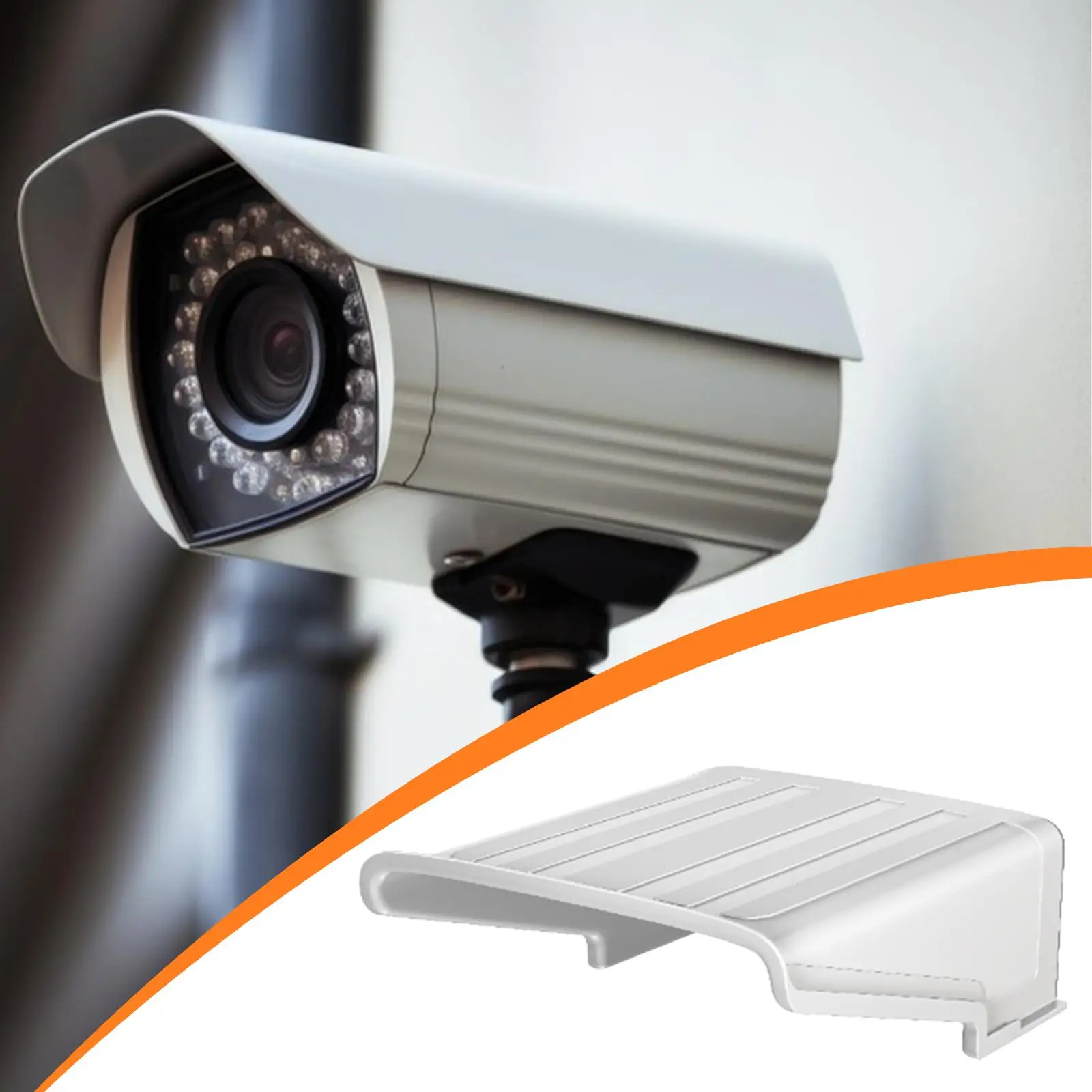 Security Camera Cover Sun Rain Cover Shield for Outdoor Dome CCTV Camera Top Cover Protector Rainproof Universal Sun Rain Shade