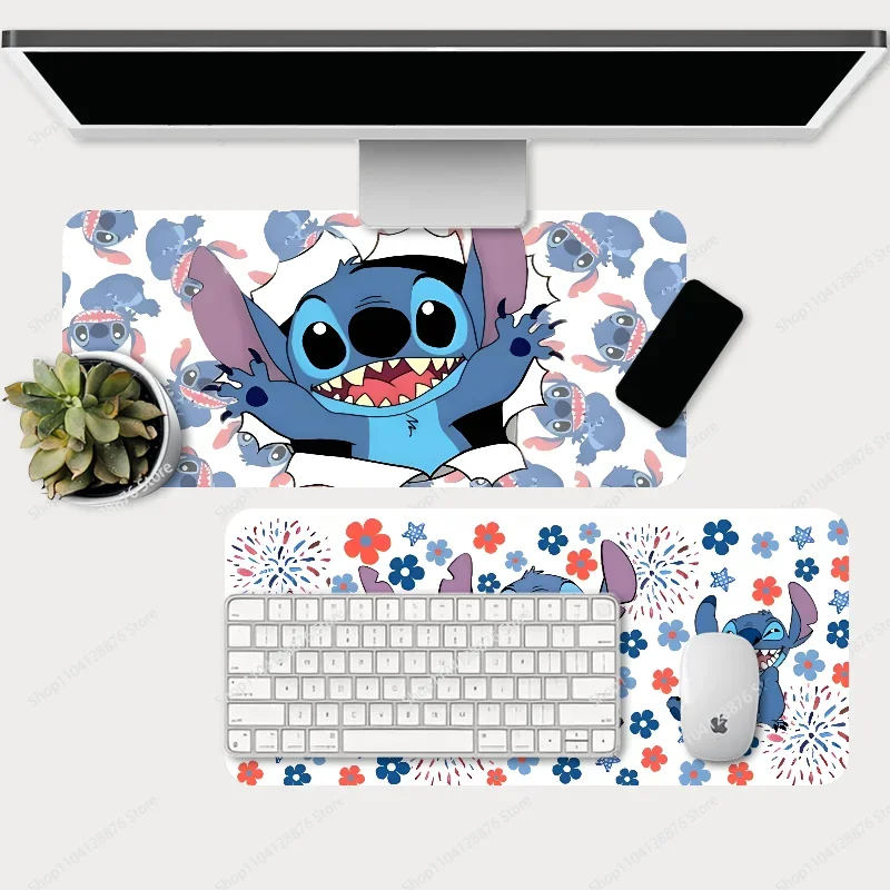 Cartoon S-Stitch Mousepad Gaming Mouse pad Gamer Pc Accessories Deskmat Keyboard Mat Desk Protector Mause Pads