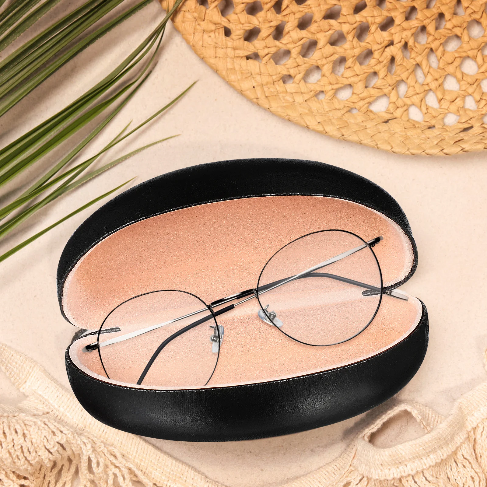 

1pcs Hard Shell Sunglasses Case Eyeglass Protector Universal Glasses Storage Container Travel Eyewear Holder Scratch Resistant