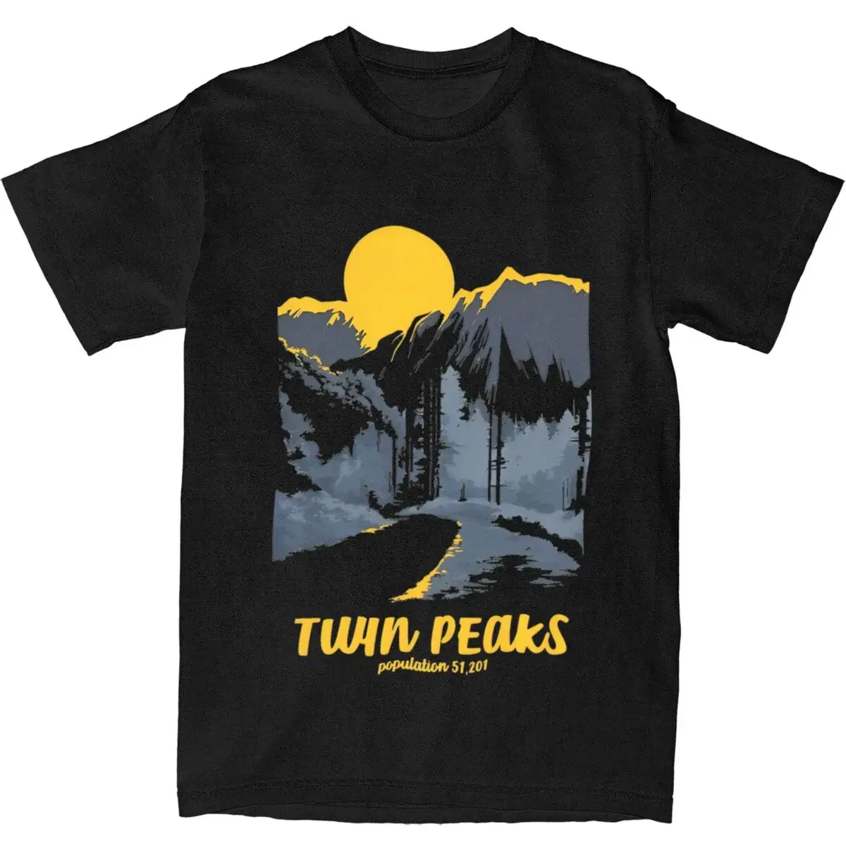 Twin Peaks Parks Style Tonal T Shirts 100 Cotton Clothing  Short Sleeve T Shirt Crewneck Hipster Custom Logo Tshirt