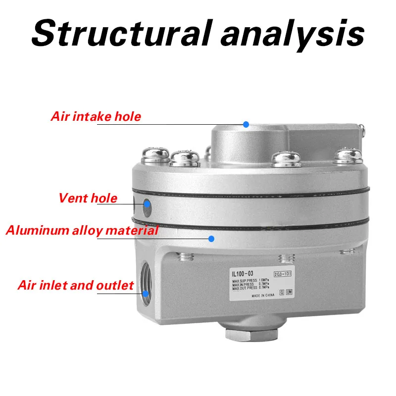 Клапан привода Привод привода IL100-02 Реле привода привода Газоподъемник Клапан Источник газа Усилитель газа