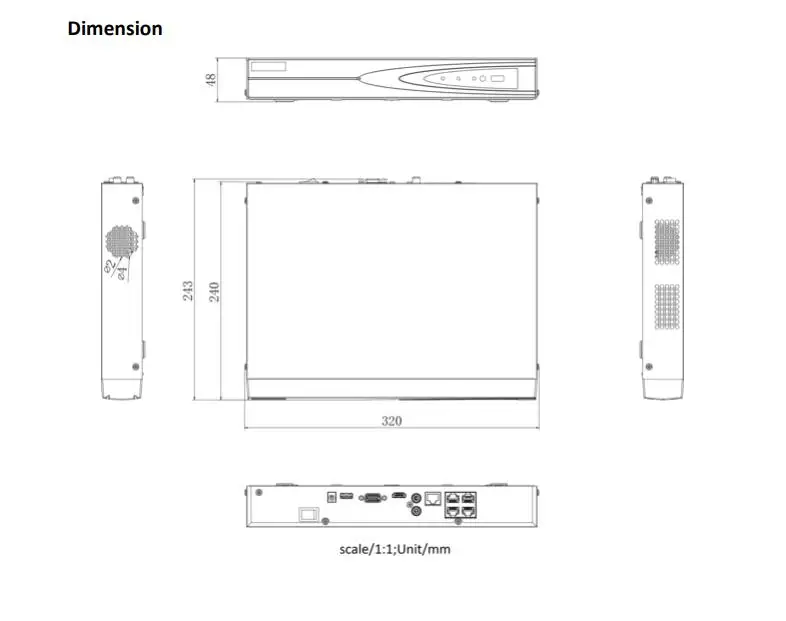 Imagem -03 - Hikvision-vigilância Network Video Recorder para Câmera ip 4ch 4poe Nvr Substituir Ds7604ni-k1 4p Interface Sata Segurança