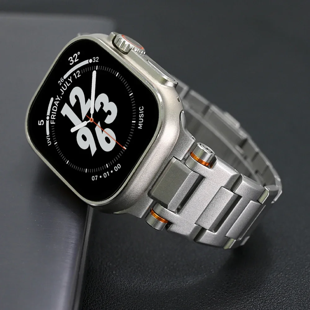 

Stainless Steel Magnetic Bracelet for Apple Watch Ultra 2 49mm 10 46mm 45mm 44mm Men Strap for IWatch Series 9 8 7 6 5 4 SE Band