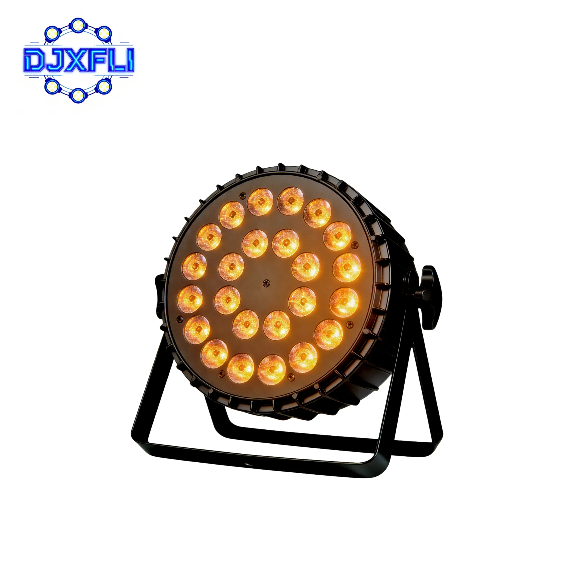 24PCS 6in1 LED Par Light RGBWA UV Color Mixing Effect Stage Disco Party KTV Lighting System for Event Decoration
