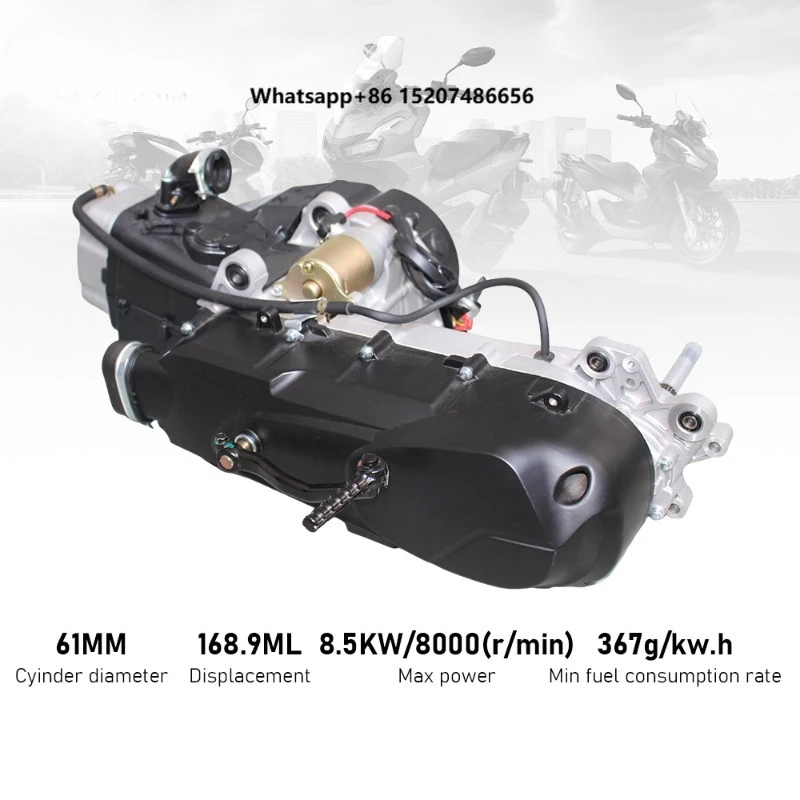 Cheap  Aluminum Alloy 180CC 4 Stroke Air Cooled Motorcycle Engine Kit Replacement with Mid-mounted Disc Brake