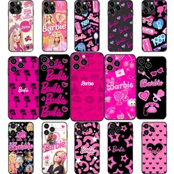 AK-15 Fashion Barbie Soft Case For iPhone 15 14 13 12 11 Mini Max Pro Plus