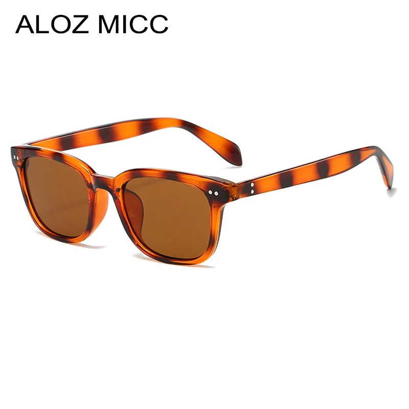 

Vintage Oval Sunglasses Women Fashion Clear Ocean Lens Shades UV400 Men Trending Rivets Round Leopard Green Sun Glasse