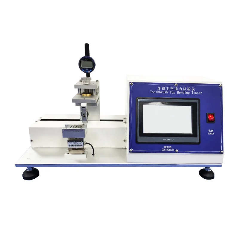 

Toothbrush bristle bending force tester, brush softness tester