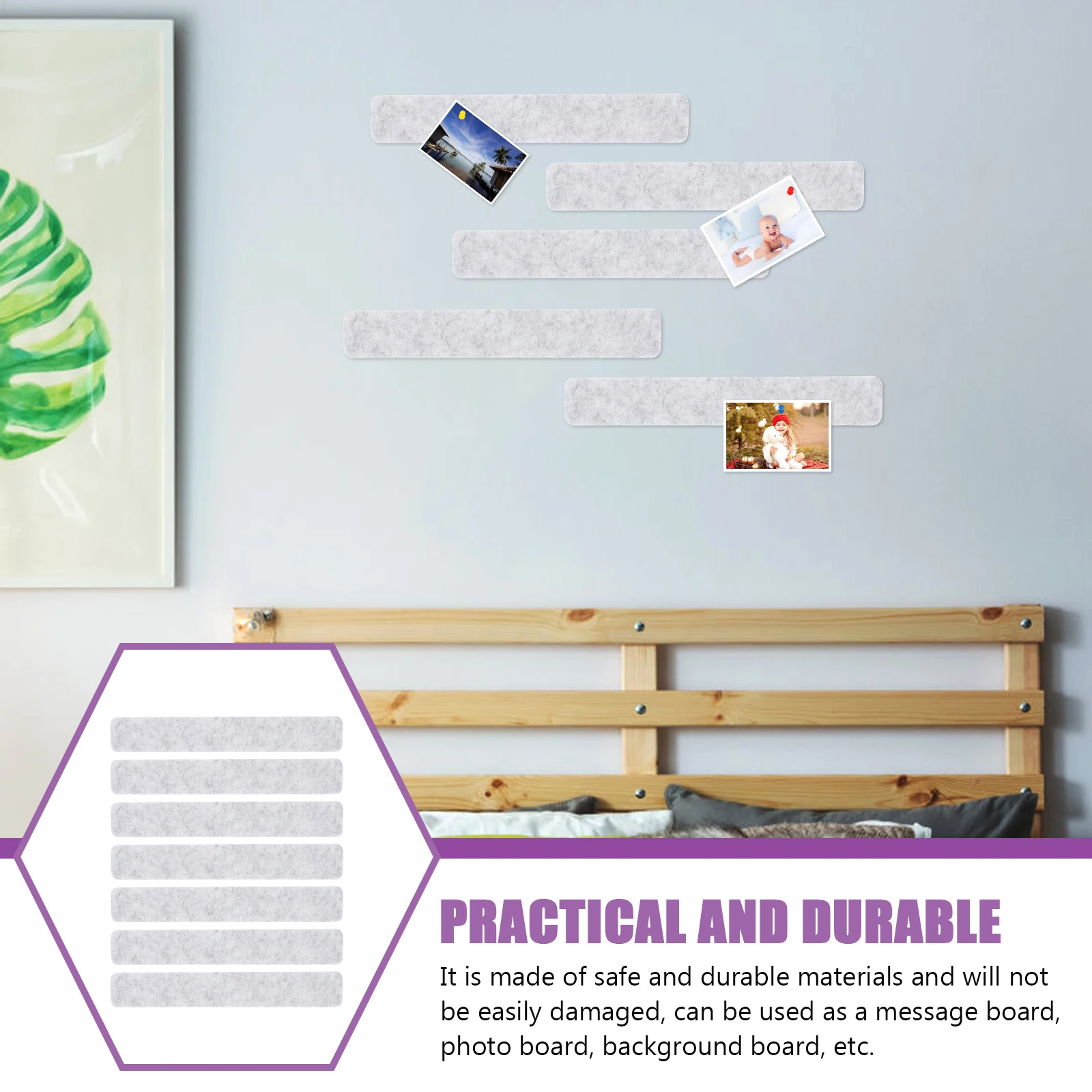 8 قطعة ورأى لوحة الإعلانات بار شرائط مجلس بار شرائط سهلة الاستخدام دبابيس تثبيت تأثير مذكرة قطاع تذكير الأشياء بشكل مريح