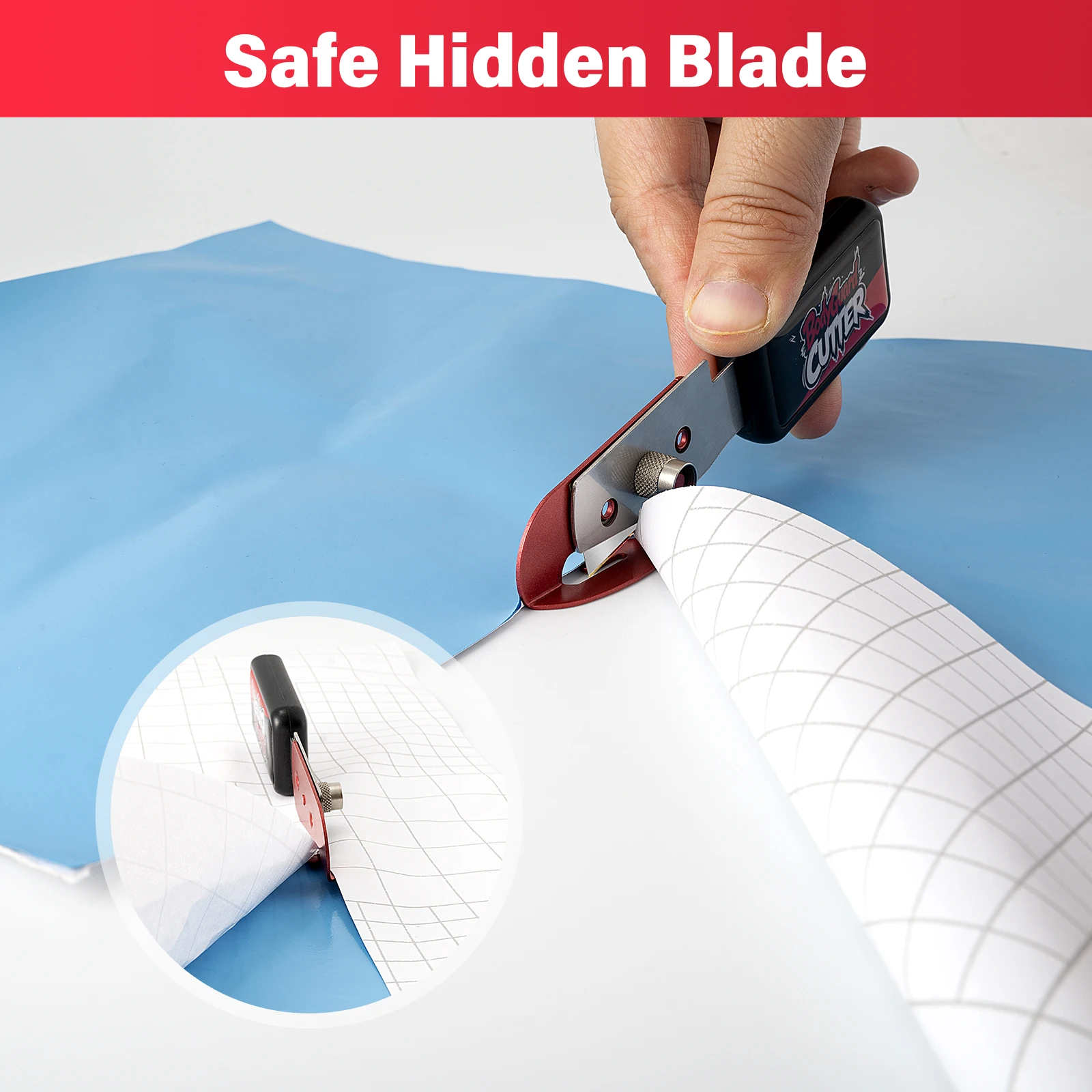 EHDIS Paperback Cutter Vinyl Cutter Wallpaper Decals Stickers Back Slitting Knife Car Wrap Tool Window Tint Film Cutting Knife