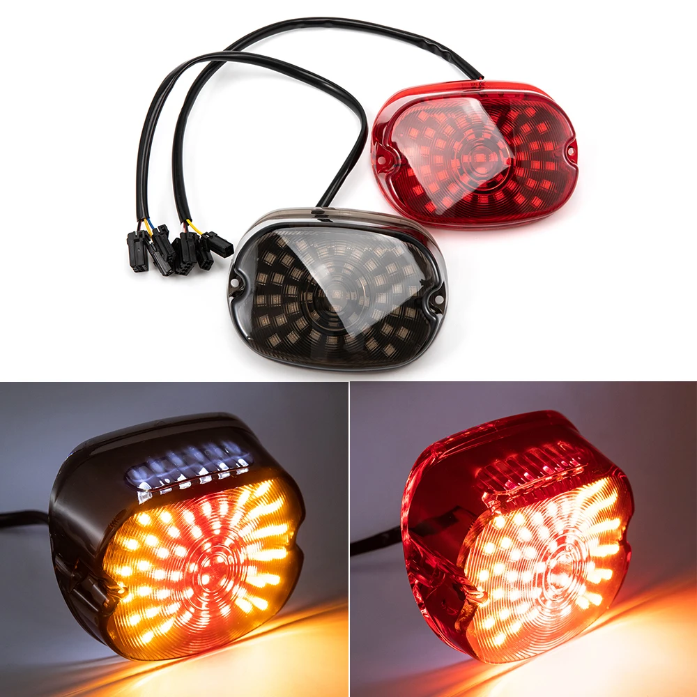 

For Harley-Davidson Sportster Softail Dyna Lay Down Super Glide Motorcycle Tail Rear Light LED Rear Lamp Brake Stop Taillight