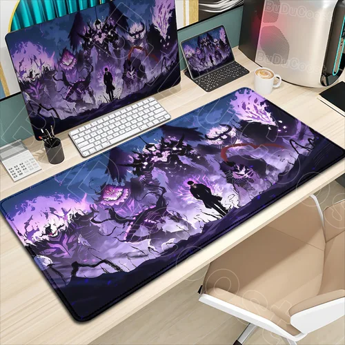 Imagen 2 del producto Nuevos accesorios para juegos XXL, alfombrilla de ratón de goma de 1000x500mm, alfombrilla de ratón de nivelación individual de Anime, teclado, PC, alfombrilla de escritorio para juegos de ordenador