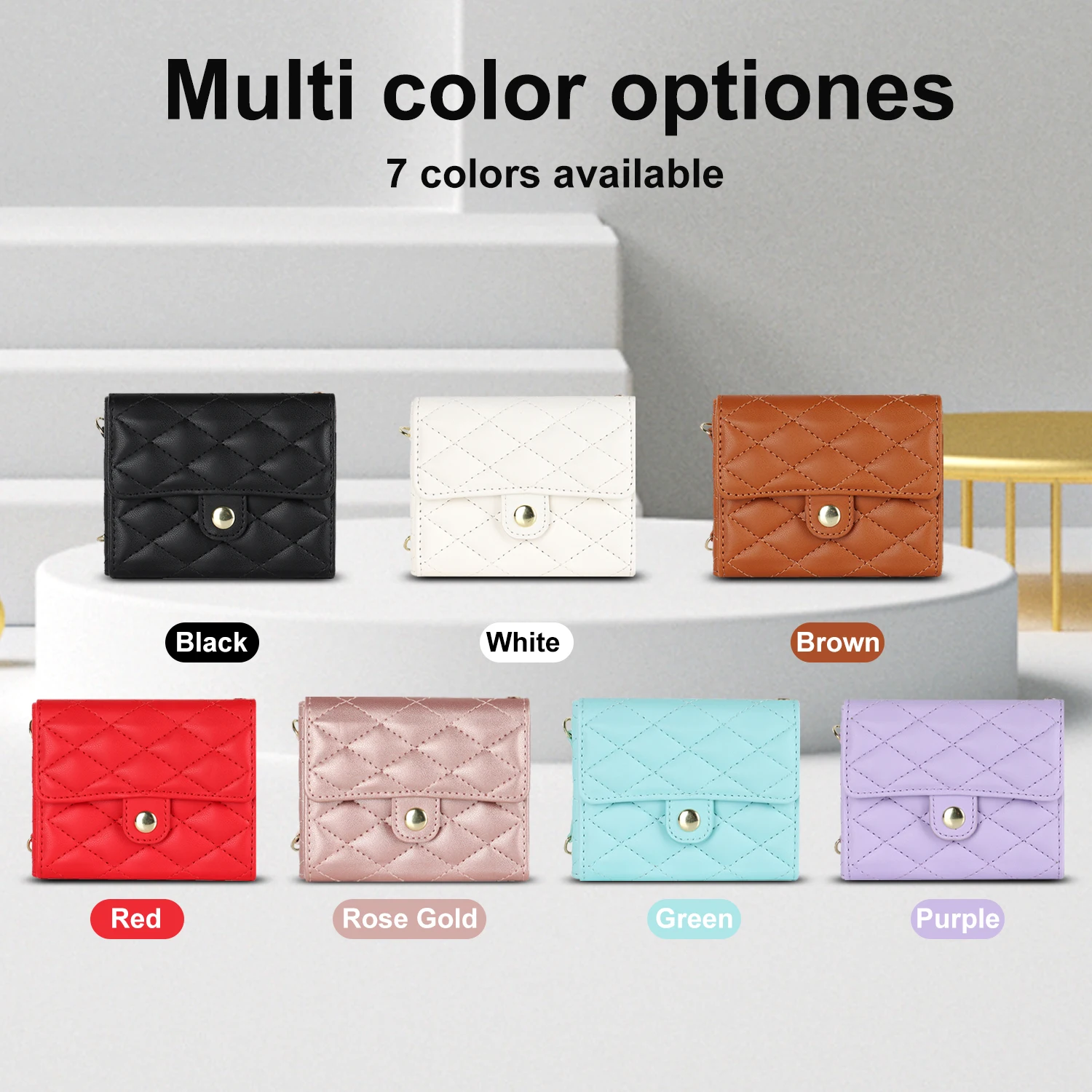 Crossbody Bag Fashion Leather Case For Samsung Galaxy Z Flip 7 FE 6 5 4 3 Flip7 Flip6 Flip5 5G Long Lanyard Wallet Card Cover