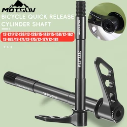 MOTSUV MTB Quick Release Thru Axle Road Bike Front Fork Shaft Skewers Rear Hub Thru Axle 12x128/162 12x171/175/177 Bicycle Axis