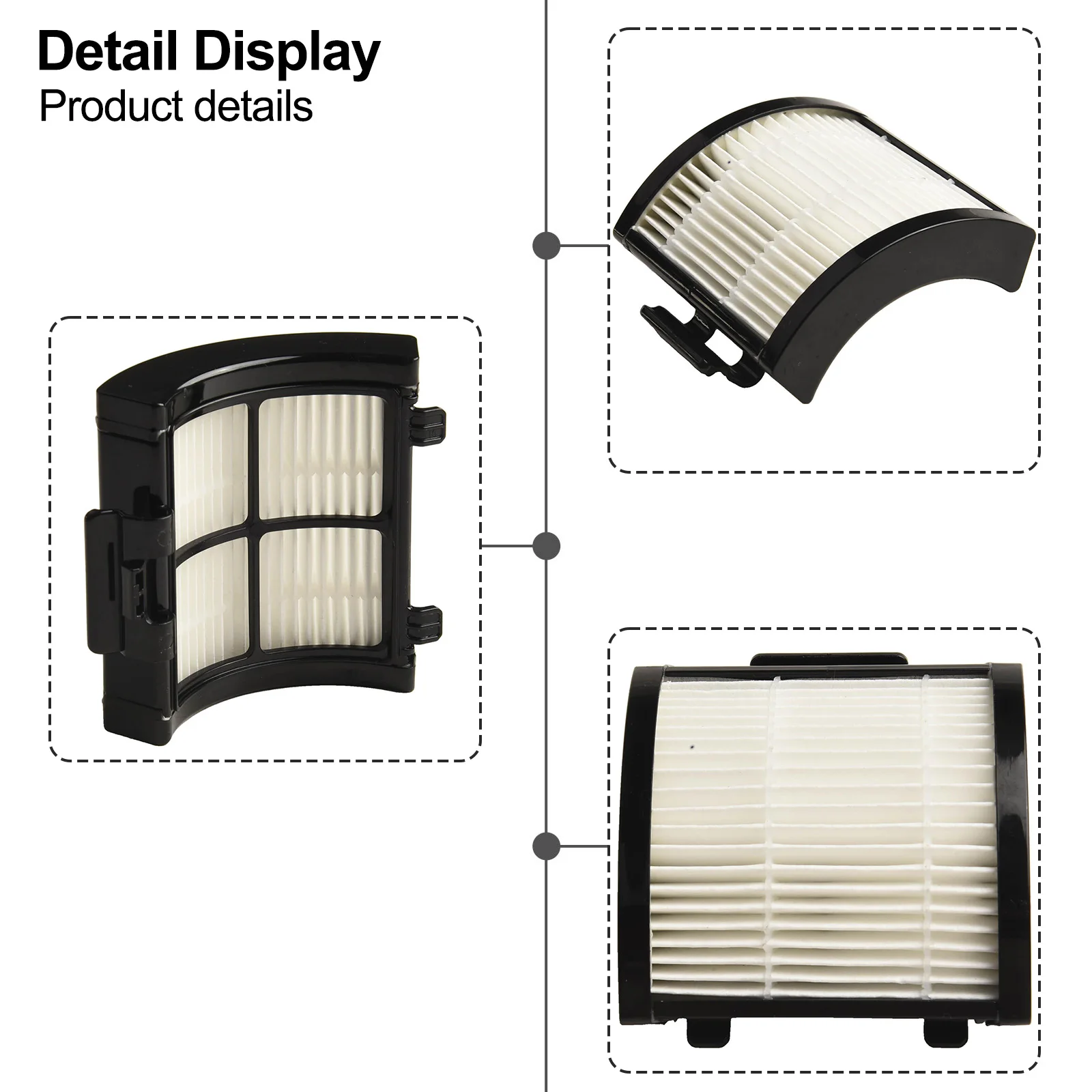 3 عبوات من فلاتر IW1511UK للمكنسة الكهربائية Shark Detect Pro سهلة التنظيف وموثوقة لترشيح الغبار