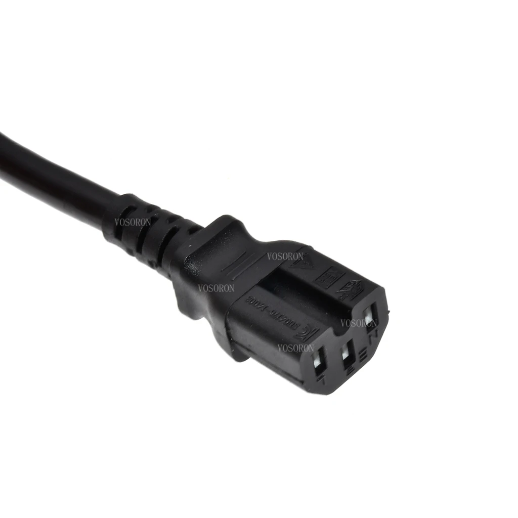 Euro Schuko to C15 Power Cord, EU Schuko CEE7/7 to IEC320 C15 Female Power Extension Cable Cord,10A/16A 250V